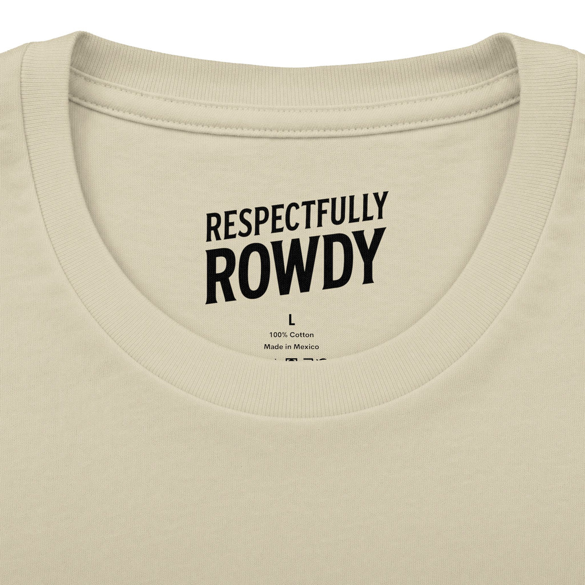 Respectfully Rowdy™ T-Shirt — Logo Chest & Back Graphic Tee